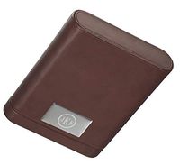 Personalized Visol Larsen Dark Leather Five Cigar Travel Case with Free Laser Engraving (Roman Monogram)