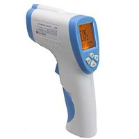 Dreambeauty Digital Forehead and Ear Thermometer Professional Infrared Temporal Fever Hand Held Thermometers Non Contact Accurate Instant Readings Laser Temperature Gun for Kids Adults (Blue)