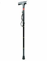 DDPP MP3 Folding Cane With Light Alarm Aluminum Climbing Stick Old Man Stick Smart Multifunctional Crutches