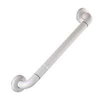WZHONG Toilet Grab Rail Bathroom Handrail Bathtub Grab Bar Shower Handle Safety Armrest Grip,for Elderly Disabled Pregnant Woman with Non-Slip Bulge (Color : Silver, Size : 57cm)