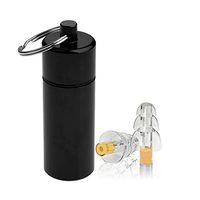 VANKER Ear Plugs for Sleeping Noise Reduction Ear Plugs Hearing Protection Anti-Noise W/Storage Bottle for Sleep Concert Bar Drummer 1 Pair - Orange