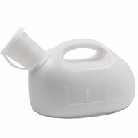 YUMSUM 2000ML Male Urinal Portable Mens Potty Pee Bottle Collector Travel Toilet (White)