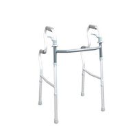 Jonigo Patient Assisted Walker Four-Legged Elderly Walker Armrest Frame Cane Slip-Proof Auxiliary Walker Aluminum Alloy Foldable Light and Easy to Carry