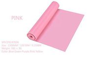 Aimee_JL Professional Latex Resistance Bands For Upper and Lower Body Exercise, Physical Therapy, Lower Pilates, At-Home Workouts, and Rehab,Size： 1500MM150MM0.35MM (Pink)