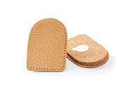 Orthotic Heel Lift Raise, Genuine Leather and Natural Cork, with Self-Adhesive Backing, Shock Absorbing Support, Relief with Achilles Tendonitis Heel Spurs Heel Pain, Kaps (Women/US 4-9 / EUR 35-40)