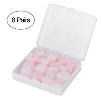 Wax Cotton Ear Plugs - Noise Reduction Waterproof Earplugs for Adault Child Hearing Protection Ear Plugs (Pink)