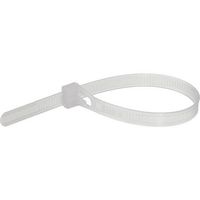 Pearstone 12 Reusable Plastic Cable Ties - Clear (100-Pack)