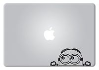 SHANCrafts Minion Peeking Macbook Decal Vinyl Sticker Apple Mac Air Pro Retina Laptop sticker
