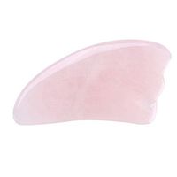 Gua Sha Massage Tools, Natural Stone Carving Polished Massage Health Relaxation Crystal Scrapping Plate(Pink)