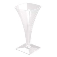 2 oz. Yoshi Square Plastic Miniature Champagne Flutes 8 ct.