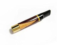 Engraved Vintage Short Short Cigarette Holder Wood Hand Carved 2.7'' / 70 Mm Fits .....Regular Cigarettes.....
