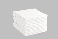 DRI Professional Extra-Thick Microfiber Cleaning Cloth 12 Pack White (16IN x 16IN, 300GSM, Commercial Grade All-Purpose Microfiber Highly Absorbent, LINT-Free, Streak-Free Cleaning Towels)