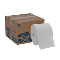 Brawny Professional H700 Disposable Cleaning Towel by GP PRO (Georgia-Pacific), Long Distance Roll, White, 25060, 1 Roll of 800 Cloths