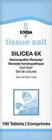 UNDA - Silicea 6X Salt - Homeopathic Remedy Assists with Mild Acne and Brittle Nails - 100 Tablets