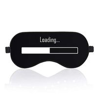 BYBART Loading Sleep Mask, Soft & Comfortable Eye Mask with Adjustable Head Strap Light Blocking Eye Cover for Kids Women Men