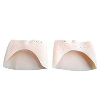 joyce555 1 Pair Big Toe Separator Sleeve Bunion Treatment Corrector Silicone Forefoot Pad Skin Color