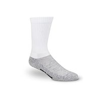 Core-Spun 10-15mmHg Medical Compression Socks - Light Graduated Crew Flight Compression Socks (White, XX-Large)