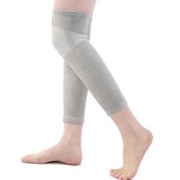 PANDA SUPERSTORE White Striped Blue Hign Elastic Knee Sleeve Support Brace, Gray, M