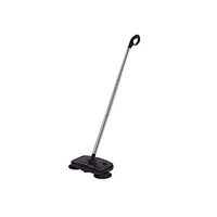 Yougou01 Sweeper, Household Electric Push Sweeper, Wireless Vacuum Sweeper, 3 Optional Automatic Wiper (gold/white/black, 12X21×29cm) Cleaning is not ashes (Color : Black, Size : 12X21×29cm)