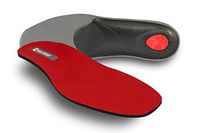pedag VIVA SPORT Orthotic Inserts | Semi-Rigid, Full Length, Shock Absorbing Shoe Insole for Impact Sports with Metatarsal Pad, Heel Cushion - Red - US M15 / EU48