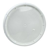 White Tear Strip Lid with Gasket for 5 Gallon Bucket (6 Lids)
