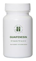 Guaifenesin Capsules 750mg (50 Capsules) - Pure Guaifenesin No Fillers No Binders
