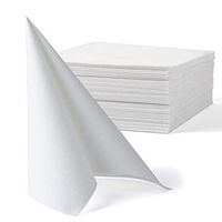 Disposable Guest Towel, Morgiana 50 Pack Air-laid Napkins Paper Hand Towels, Soft & Absorbent Linen Feel Dinner Napkin for Kitchen, Bathroom, Parties, Weddings (White)