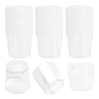 Allure Maek 100 Pack 5.4 oz Clear Plastic Dessert Cups with 100 Spoons Disposable Reusable Appetizer Cups Serving Bowl Great for Event and Party