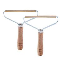 OWIKAR Portable Lint Remover, Manual Clothes Fuzz Shaver, Reusable Double Sided Travel Cleaning Brush for Removing Lint Pet Hair Dust in Clothes, Furniture and Blankets, Pack of 2