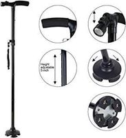 G&B Aluminum Alloy Folding Cane with LED Lights