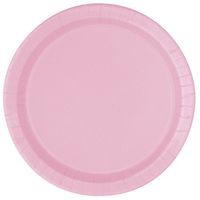 Unique Industries, Paper Plates, 16 Pieces - Light Pink