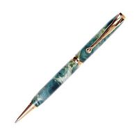 Comfort Twist Pen - 24kt Gold - Green Maple Burl