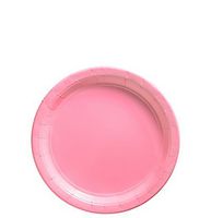 Pink Disposable Dessert Plates, Premium, Lacy Design, Elegant, Fancy, Heavy Duty, Ideal for Weddings, Parties, Catering (20-ct. Pack)