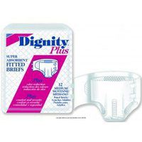 Dignity® Plus Adult Fitted Brief-Size X-Large Waist / Hip 59" - 64" - Case of 64