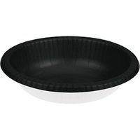 Club Pack of 200 Black and White Disposable Paper Party Banquet Dinner Bowls 20 oz