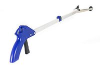 HN Square 32 inches Foldable Reacher Grabber, Heavy Duty Pickup Tool, Durable Aluminum Arm, Strong Suction Cup Grip, Hand Mobility Aid Tool, Trash Picker, Blue