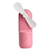Meidexian888 Portable Handheld Fan,New Portable Handheld Fan Mini Size USB Rechargeable Hand Hold Fan Standable Fans (Pink)