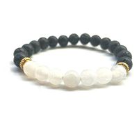 Black Lava Stone for Essential Oils Bracelet Nature Agate Turquoise Reiki Relationship Howlite Beads Strand Healing Bangle
