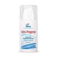 Allvia - Estro-Progensa Cream - Estriol and Progesterone Cream, Liposome Technology, Clinical Strength, Paraben Free - 4 Ounces
