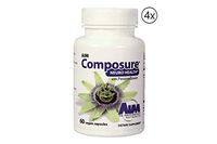The AIM Companies Composure Neuro Health 60 Capsules (4 Bottle) Helps Maintain Neuro Health