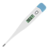 Digital Body Fever Thermometer Fahrenheit/Centigrade Flexible Tip Accurate Baby Oral, Rectal, Underarm Thermometer Waterproof Basal Thermometer with Beeper and Memory for Newborns, Kids, and Adults