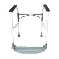 Bathroom Wheelchairs Toilet Handrail Bathroom Grab Rails Punch Free Toilet Stainless Steel Handrail Foldable Elderly Pregnant Women Safe and Toilet Safety Frames