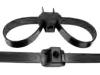 Pico 7083A 12.9" 150 lbs Black Dual Tie with 1/4" Mount Hole Nylon Tie Wrap 50 per Package