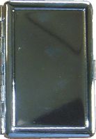 Stainless Steel Cigarette Case Holds 100's 3107c1
