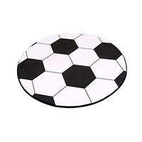 Super1798 Dustproof Soccer Shape Rug Coffee Table Chair Floor Carpet Mat Pad Home Decor - 80-80