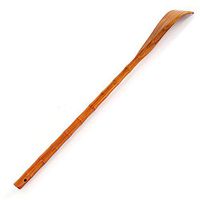 Loriver Wooden Back Scratcher Aid Stick Scratching Massage Roller Long Wooden Body Itchy, Wooden Color, Round