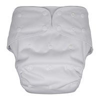 Cloth Diaper Cover - Reusable Special Needs Incontinence Briefs for Big Kids, Teens and Adults (White, Youth)