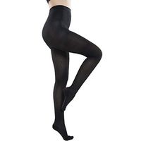 20-30 mmHg Compression Pantyhose for Women & Men Firm Support Pantyhose Help Relieve Varicose Veins Closed Toe Black S MEILYLA