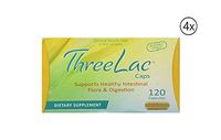 Global Health Trax Threelac Caps Supports Healthy Intestinal Flora & Digestion Dietary Supplement Probiotic 120 Capsules Pack 4
