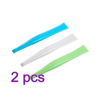 BESTONZON 6pcs Kitchen Stove Edge Clean Decontamination Double-Headed Scraper for Home Kitchen(Green, Blue and Beige)